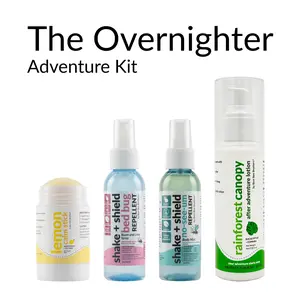 Bed Bug and No-See-Um Repellent - The Overnighter Adventure Kit (4 Items + Travel Bag)
