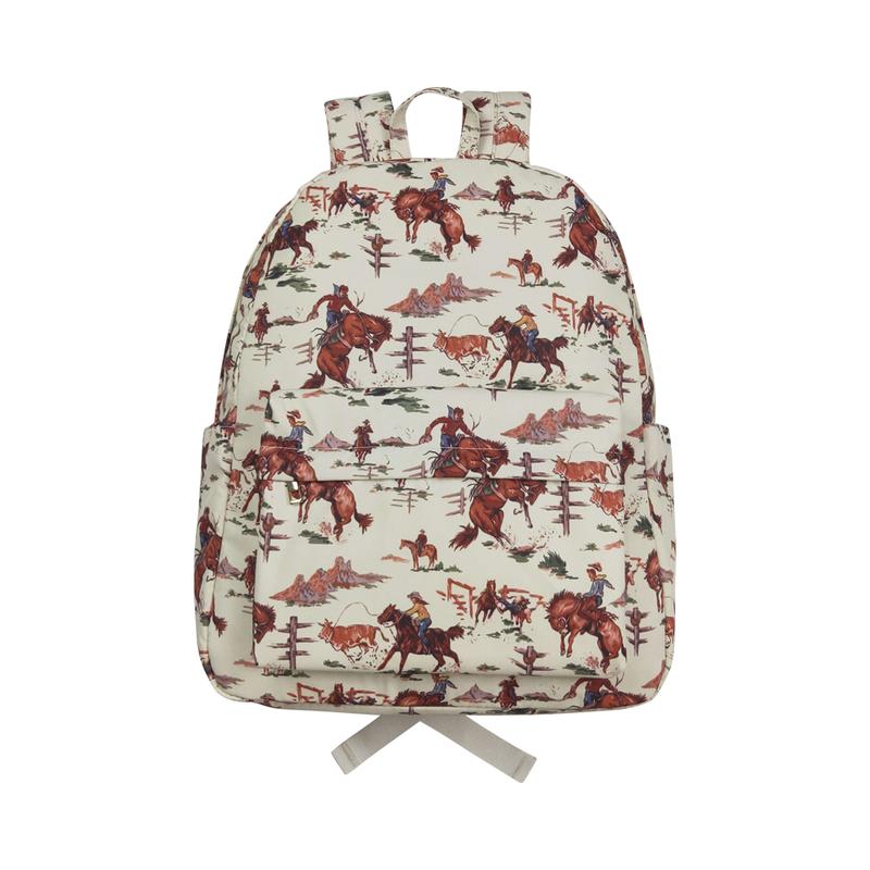 BA0059-Unisex Western Cowboy Kids Boys and Girls Backpack 13.2x5x17 Inches Classic Design