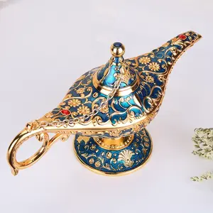 ✨Vintage Magic Lamp Figurine Ornaments Statues | European Style Alloy Craft Home Decor Perfect Valentine's Day Gift