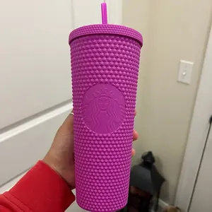 Starbucks Mexico purple Barney studded tumbler