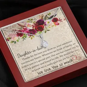 To My Daughter In Law Necklace Gift, Daughter In Law Gift On Wedding Day, Future Daughter In Law Wedding Gift, Daughter in Law Gift from Mother-in-law, Daughter in Law Necklace, Daughter in Law Wedding Gift for Daughter-in-law or Bride