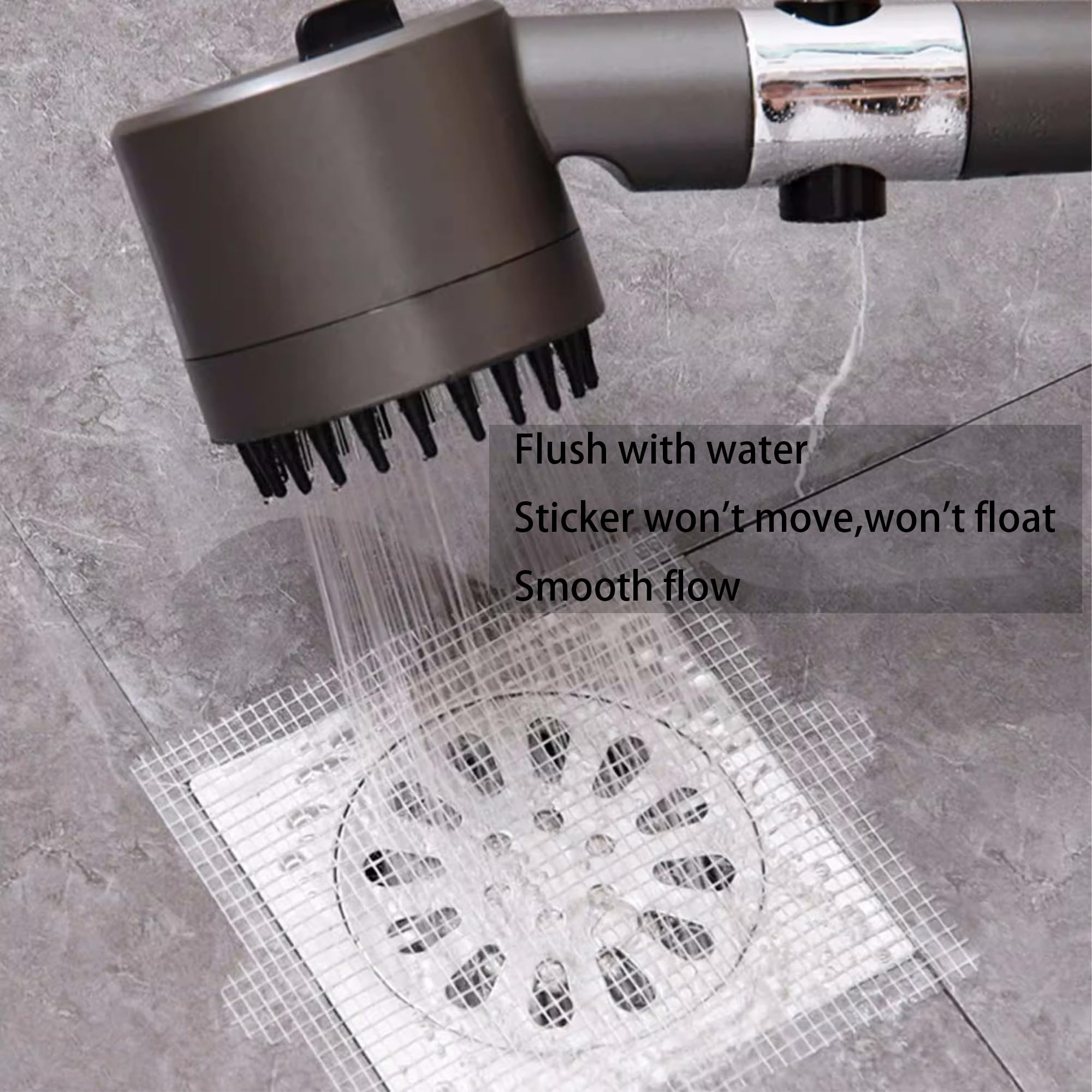 4 Inch 30pcs Disposable Shower Drain Hair Catcher Mesh Stickers Premium Design Durable Glass Fiber Easy Installation for Metal Ceramic Tile Surfaces Hassle-Free Maintenance