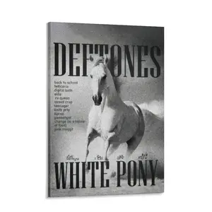 Rock Band Deftones Poster retro Canvas Art Room Aesthetic And Wall Picture Living Decor Gift（1）
