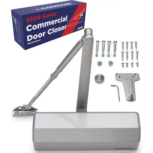 Heavy Duty Commercial Door Closer, ADA UL Grade 1-6 Listed Automatic Self Closing Door Hinges, Door Closers Commercial High Traffic, Auto Door Closer, Hydraulic Spring Soft Close ()