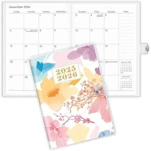Monthly Planner 2025-2026, 24 Months Calendar Planner 2025-2026 - Runs From Jan.2025 Until Dec.2026, 5.9'' x 8.4'', Floral A5 Planner 2025 for Planning, Office and School Supplies