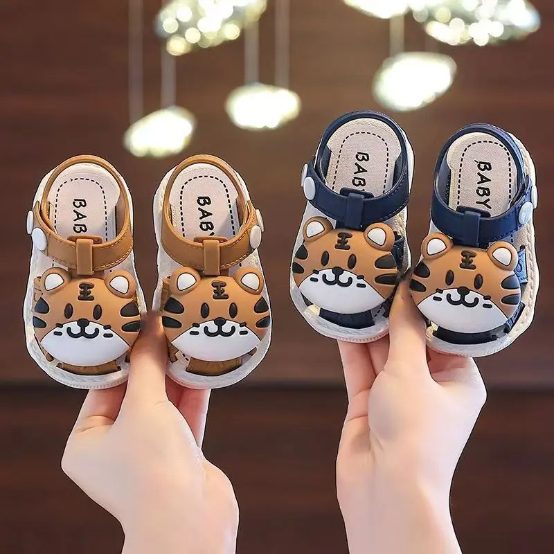 Boys Sandals Anti-Slip Soft Sole Walking Shoes Cute Toddler Style
