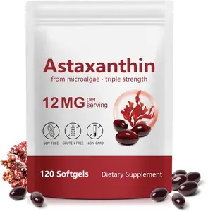 BIG SALE 2026!!!  Astaxanthin Supplements 12mg 120 Softgels, Premium Astaxanthin Antioxidant Supplement, Supports Eye, Skin, Joint, Brain, Heart & Immune System Health, Fresh Microalgae Source, Non-GMO & No Gluten