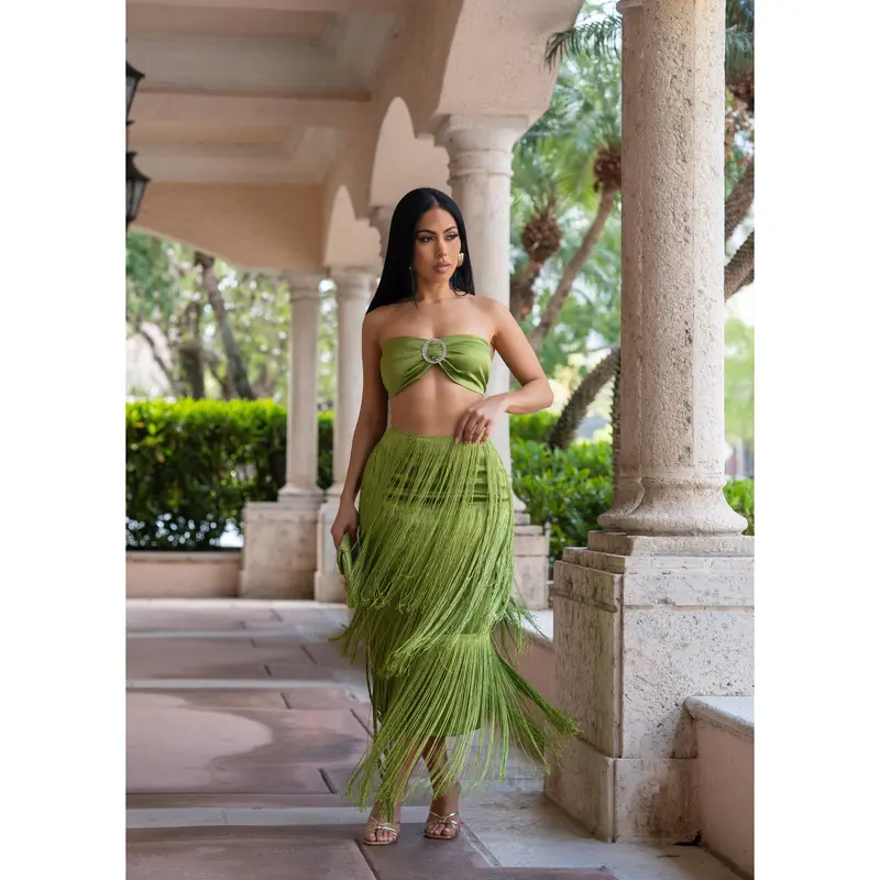 green zara skirt jacket outfits - TikTok Shop