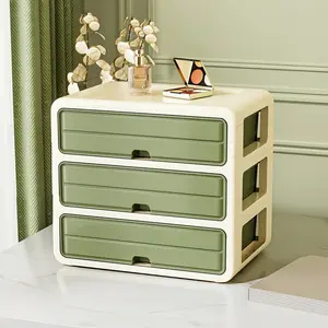 Large multi-layer cosmetic storage boxes and display cabinets with drawers; spacious dressing table storage boxes, suitable for bathroom countertops and bedroom dressing tables; desktop storage cabinets