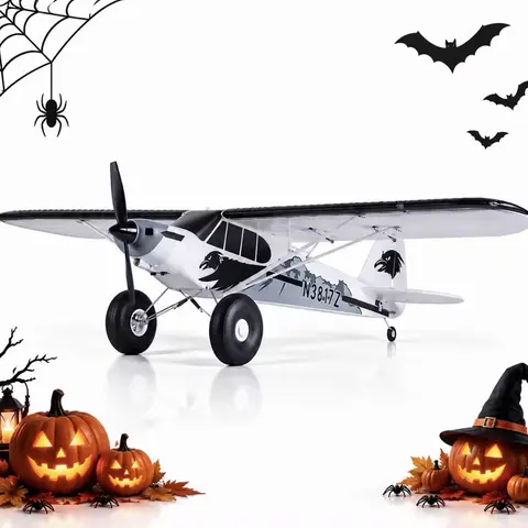FMS 1300mm PA-18 Super Cub Reflex V3 Model Plane - PNP/RTF Outdoor RC Airplanes, Hobby Grade Adult Toy, Beginner-Friendly, 3536-850kv Motor, Carbon Fiber Components, Rechargeable Battery (RTF Only with Multi-Cell Design)