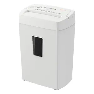 Bonsaii Heavy-Duty Cross-Cut Shredder, Handles up to 12 Sheets at Once, Providing P-4 high Security, Credit Cards, Mail & taples, 5.5-Gallon bin with a Transparent Window, Use in Home Offices, White
