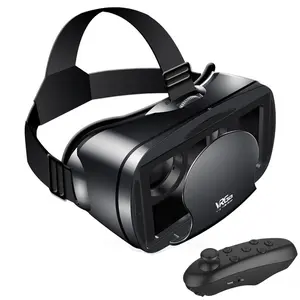 VR Goggles Device, 3D VR Headset, Smart Virtual Reality Glasses Helmet for Smartphones Mobile Phone 7 Inches Lenses with Headphones Binoculars VRG Pro, Smart & Wearable Devices