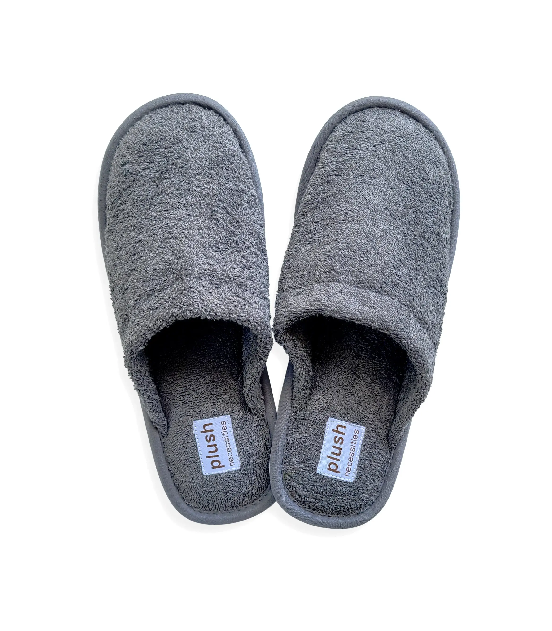 Plush Pure Bliss Organic Terry Slippers - Soft Round Toe Summer Footwear for Women - Certified Organic G.O.T.S. Terry from Turkey - Ultra Soft & Absorbent - Perfect for Sweaty Feet