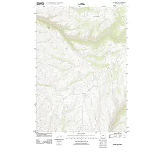 Bush Butte Wyoming USGS Topographic Quadrangle Map, 2012, 1:24000