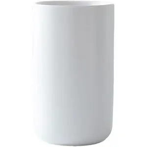 simple home bathroom mouthwash cup and brush rack, milk and yogurt breakfast cups (White-A)