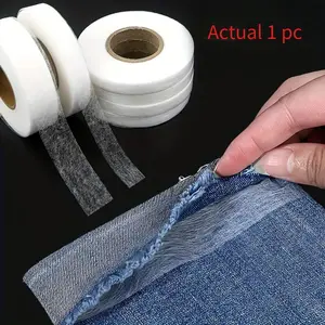 63Meters/Roll Double-sided Non-woven Interlining Adhesive Fabric Cloth Iron On Hem Tape Interlining Web DIY Sewing Craft
