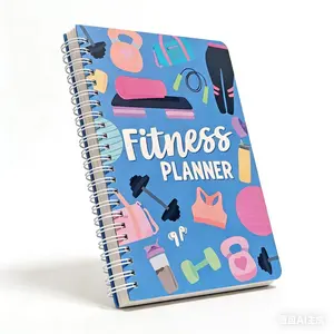 Motivational Fitness Journal Daily Training Goal Weight Tracker Portable 12 Week Challenge Notebook Full Function Fat Loss Shaping Log DIY Stickers
