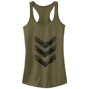 Juniors Womens Lost Gods Chevron Print Racerback Tank Top