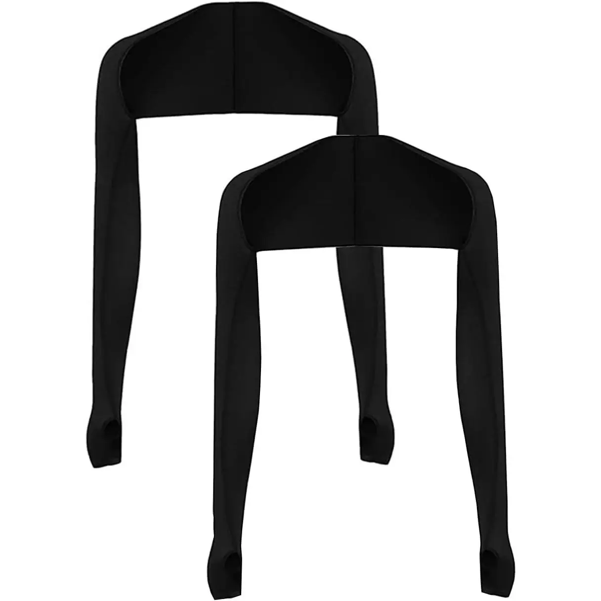 Cool Shawl Arm Covers 2-Pack Sun Protection with Finger Holes UV Protection Arm Covers for Golf