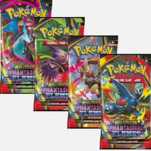 Pokémon Phantasmal Flames Booster Pack - 10 Cards per Pack Mega Evolution Pokémon ex Trading Card Game Expansion for Collectible Card Fans