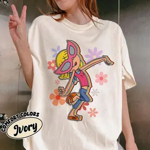 Graphic Cute Lizzie McGuire Shirt, Colorful Floral Lizzie McGuire Tee, Vacation Shirt, Girls Trip Shirt, Walt World Youth & Adult Tee 6R7ZU