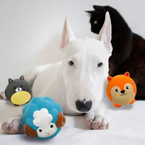 Bite Resistant Bouncing Sound Ball - TPR Material Automatic Rolling Interactive Toy, Food Grade Safe and Non-toxic Rubber Design, Medium-sized Dog Specific Wear-resistant and Non Shedding Bite Ball That Produces Sound When Bitten