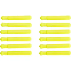 Tank Style Highlighters - Chisel Tip, Yellow, 12-Pack