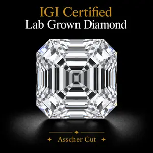 【Asscher Cut】IGI Certified Lab Grown Diamond - 1 Ct