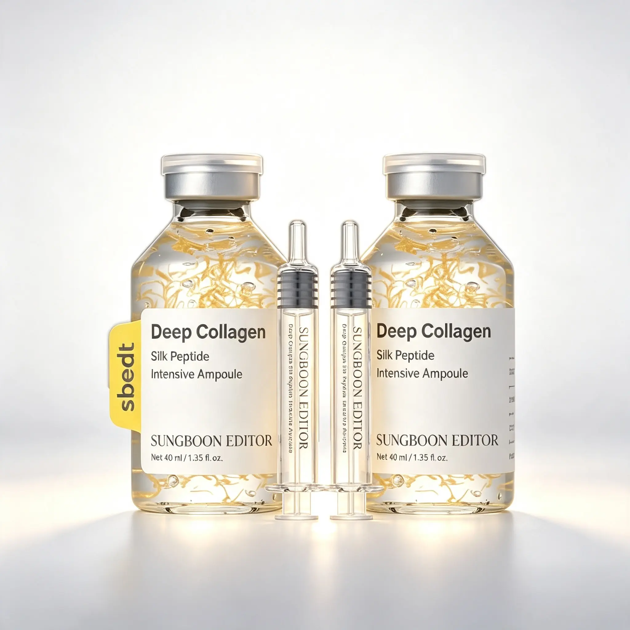 Sungboon Silk Lifting Peptide Ampoule - Korean Anti-Aging Facial Serum with Peptides & Deep Collagen, At-Home Face Lifting Ampoule for Wrinkle Reduction, Skin Plumping & Smoothing