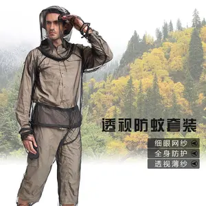 Lixada Lightweight Summer Bug Wear Mosquito Suit Jacket Mitts Pants Socks for Men Women With Ultra-fine Mesh Hiking Fishing Camping Bee feeding Cycle