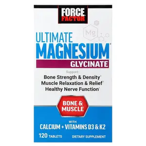 Force Factor Ultimate Magnesium® Glycinate, 120 Tablets