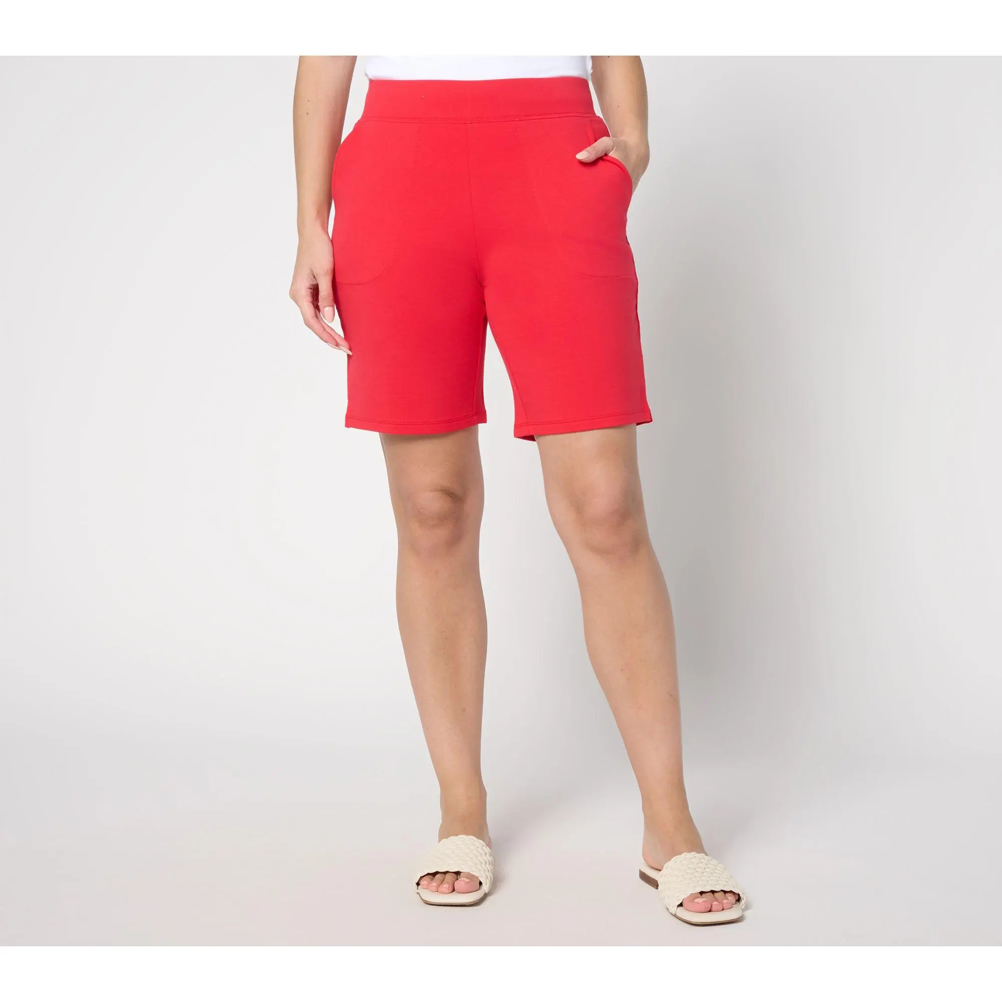 Denim & Co. EasyWear French Terry Petite Short