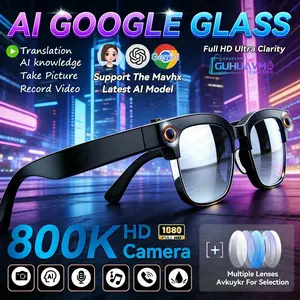 2026 New Business 4K HD Color Change AI Smart Glasses Wearable Tech Glasses 800W Pixel Camera 1080P Video AI Chat Music Player Call AI Sports Glasses Men Multifunctional Smart Glasses