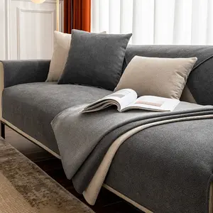 Simple and Versatile Comfortable Sofa Pad, All-Season Deep Non-Slip Sofa Cushion Backrest Armrest Cover, 1 Piece