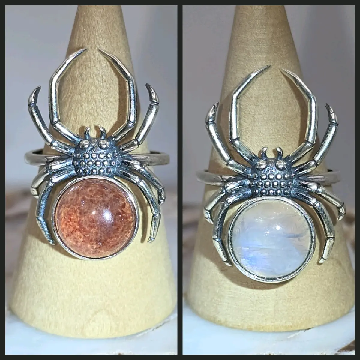 Silver Spider Rings