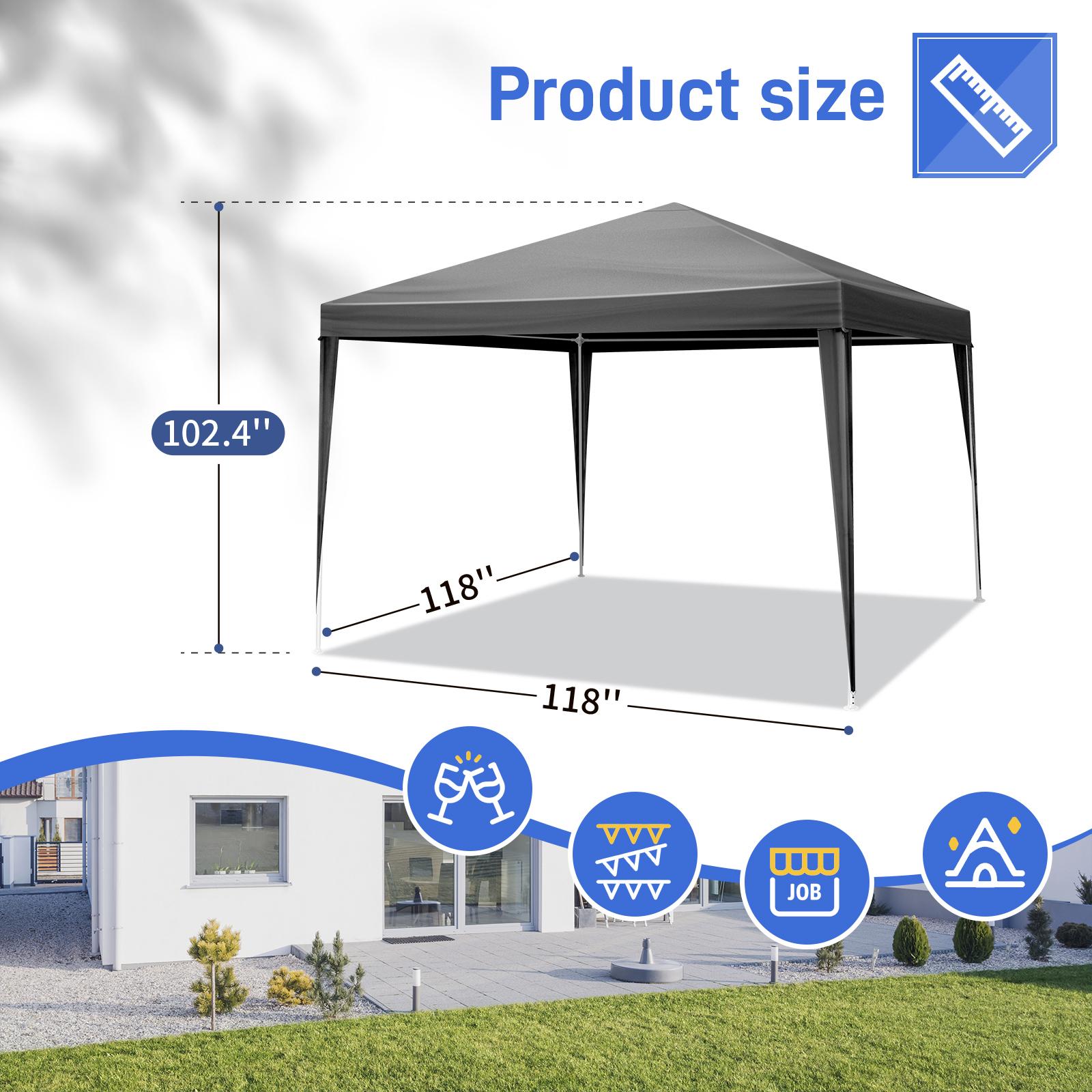 10'x10' Party Tent Gazebo Canopy, Waterproof & Heavy Duty for Outdoor Events - Perfect for Weddings, BBQ, Parties, and Backyard Camping | Kitchen, Lightweight, Steel, Sturdy, Utensils, Stylish 10'x10' Party Tent Gazebo Canopy, Waterproof & Heavy Duty for Outdoor Events - Perfect for Weddings, BBQ, Parties, and Backyard Camping | Kitchen, Lightweight, Steel, Sturdy, Utensils, Stylish