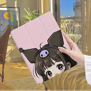 Cute Anime Protective Case for iPad Built-in Pen Tray for iPad 9.7/ 10.2/ 10.9/ 12.9/ Pro 11/ 10th Gen