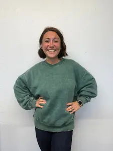 Oversized Acid Wash Pullover