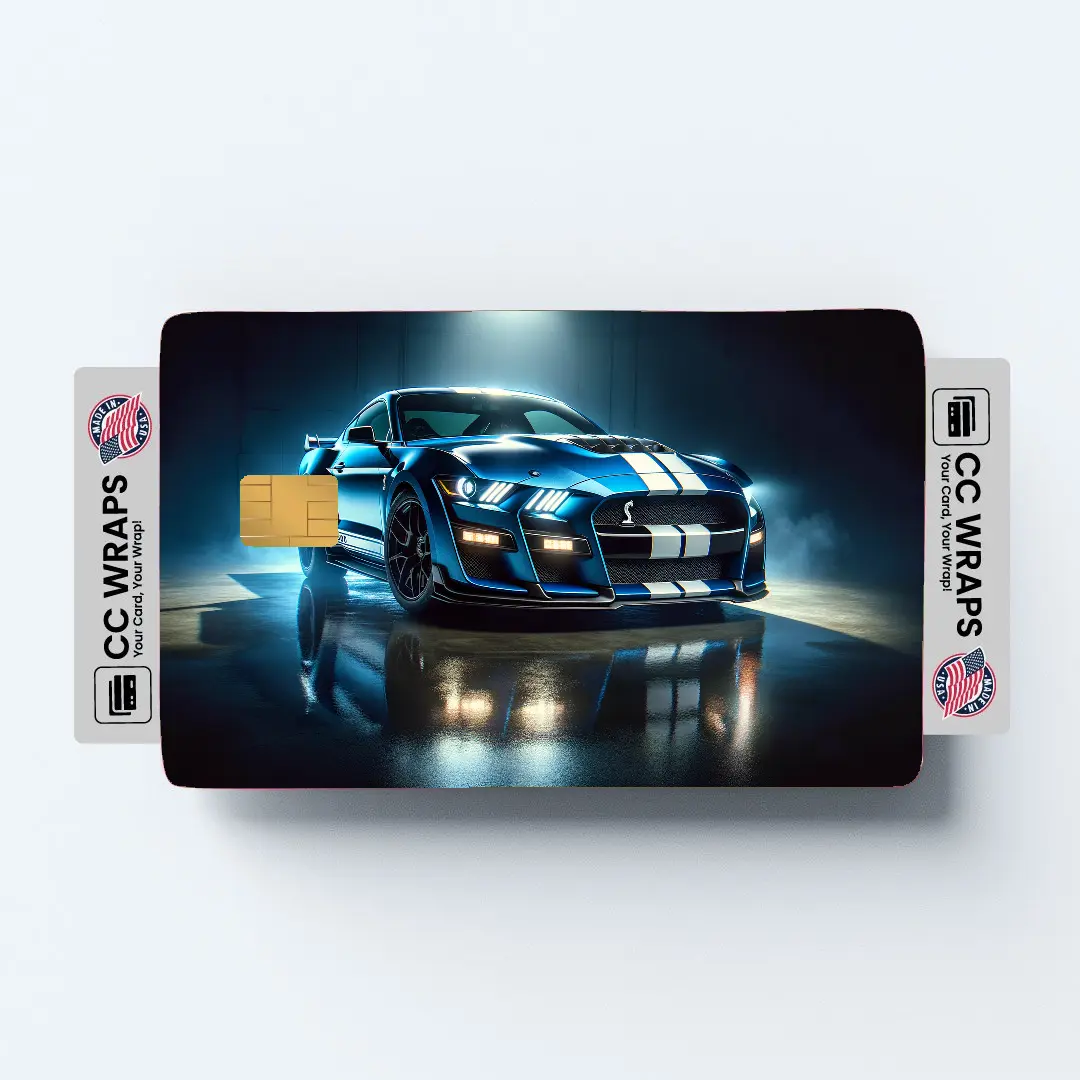 Shelby Gt500 Mustang In Credit Card Skin – Vinyl Sticker Fits Debit Card