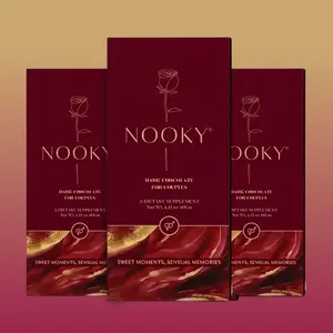 Nooky Couple Dark Chocolate for Men & Women (Pack of 1, 2 & 3) | Premium Dark Chocolate Treat | Gift for Couples | Vegan & Gluten-Free | Crafted for Everyday Indulgence, 40 g (Pack of 3)