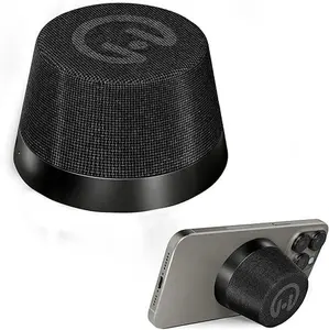 HyperGear Magnetic Mini Wireless Speaker Portable Multifunction MagSafe Bluetooth Speaker Phone Stand Stick On Any Metal Surface + USB-C Charging Port