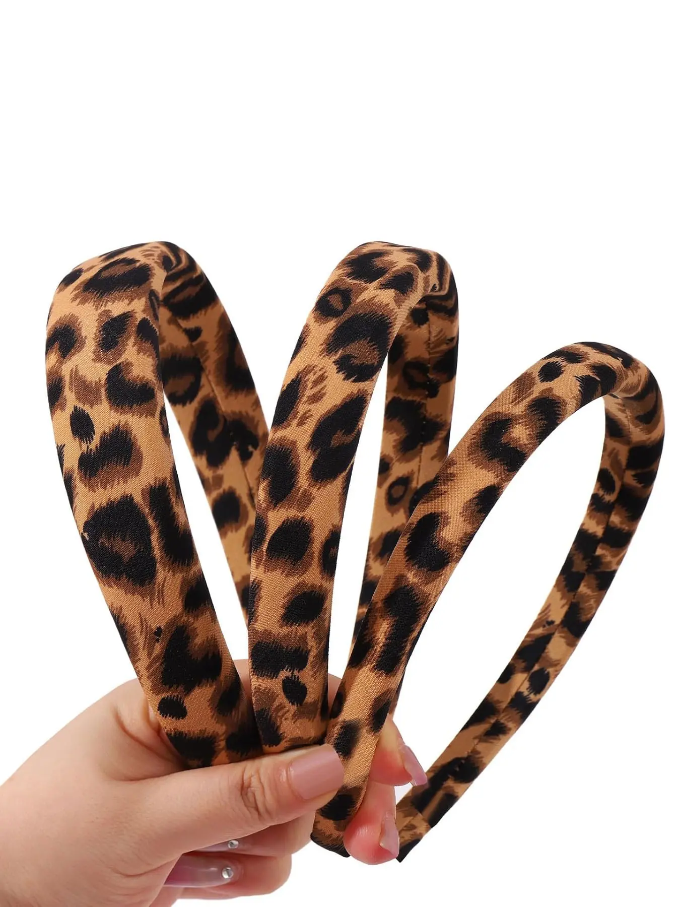 3pcs Leopard Print Fashionable Headbands for Women & Girls, Comfortable Non-Slip Padded Design, Perfect for Daily Wear & Stylish Hair