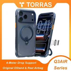 TORRAS Q3Air for iPhone 17/16/15 Pro Max Case with 360° Ring Stand & Airbag Protection 4-Meter Anti-Fall Shockproof Cover TORRAS Q3Air for iPhone 17/16/15 Pro Max Case with 360° Ring Stand & Airbag Protection 4-Meter Anti-Fall Shockproof Cover