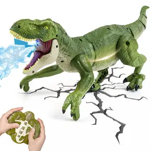 Remote Control Dinosaur Animal Toy, Spinosaurus and T-rex, swift movement & water spray, gift for boys remote  trex indoraptor  figure girl springtok control dinosaur toy brick car