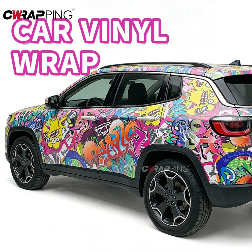 Car Wrapping Film Vehicle Decoration Motorcycle Helmets Car Sticker Vinyl Skateboards DIY Cartoon Films Decals Graphics Wrap