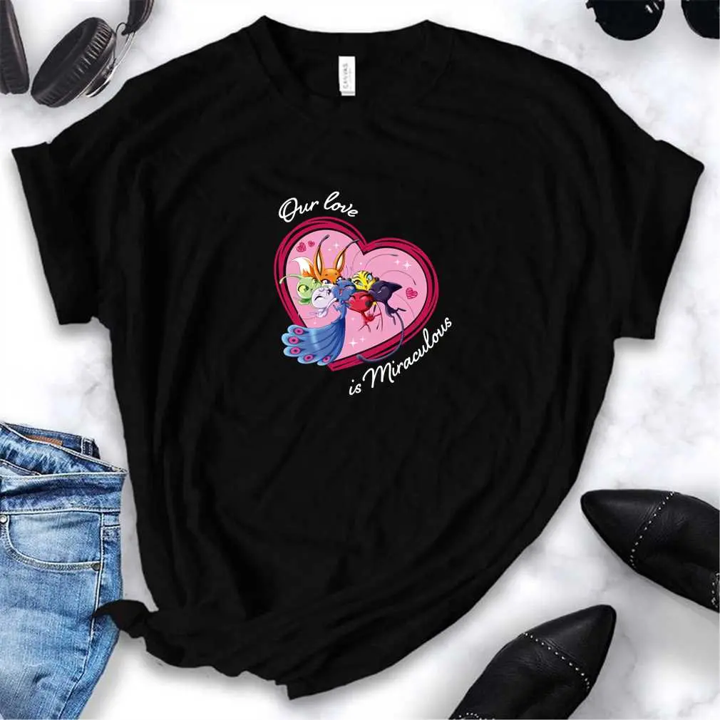 Miraculous Ladybug - Valentine's Day Collection - Kwamis Love Is Miraculous  T-Shirt