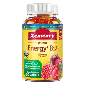 Xemenry-Vitamin B12 Gummies-1000mg-Helps break down food into energy, relieves fatigue-Suitable for men and women