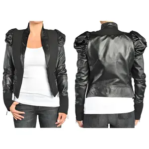 Affliction Women's Leather Jacket Micah