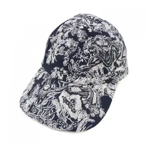 Pre-owned Dior Cotton Small Leather Goods Christian D PLAYER Toile de Jouy Cap