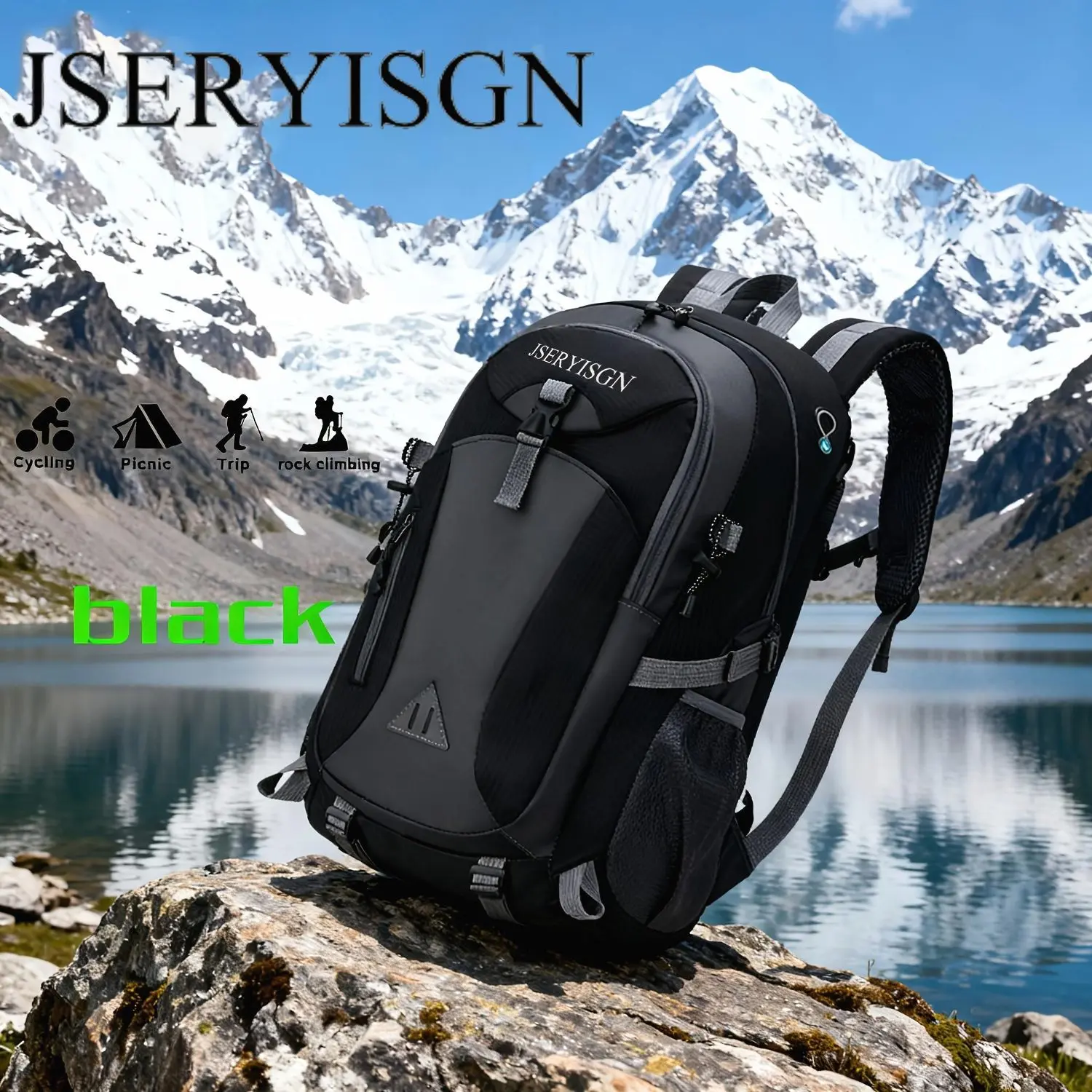10.57gal Outdoor Hiking Backpack, Men'S And Women'S Shoulder Bags, Sports Bags, Leisure Travel Backpacks, Large Capacity